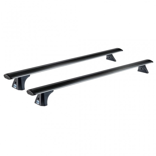 Bare transversale din aluminiu CRUZ Airo Dark T118, 925-773, pentru Suzuki Swift 5d (V - standard roof) (2024 -> prezent) , Sistem cu prindere pe plafon normal