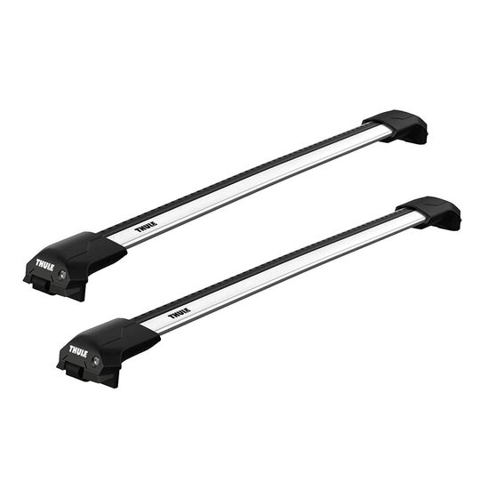 Bare transversale Thule Evo Raised Rail WingBar Edge pentru VOLKSWAGEN Golf Alltrack 5 usi Hatchback, model 2015 - 2017, Sistem cu prindere pe bare longitudinale