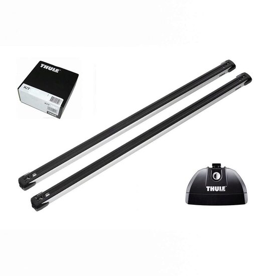 Bare transversale Thule Rapid System Slidebar pentru Chevrolet Celta 3 usi Hatchback, model 2011 - 2015, Sistem cu prindere in puncte fixe