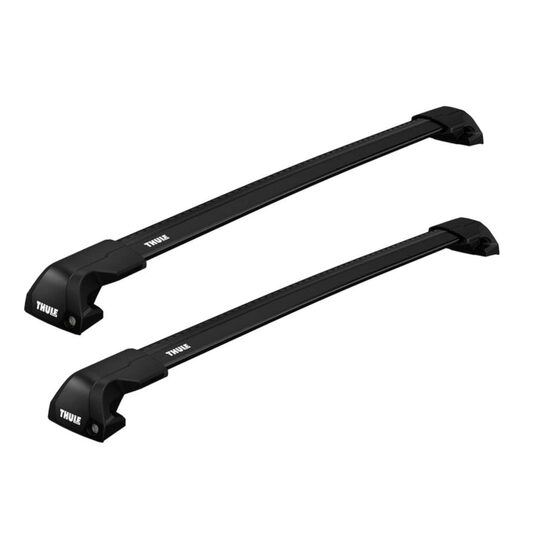 Bare transversale Thule Evo Flush Rail WingBar Edge Black pentru Maxus G70 5 usi MPV, model 2023 - prezent, Sistem cu prindere pe bare longitudinale integrate
