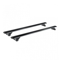 Bare transversale din aluminiu CRUZ Airo FIX Dark 118, 925-713, pentru Chery Tiggo 4 5d (integrated railing) (2025 -> prezent), Sistem cu prindere pe bare longitudinale integrate