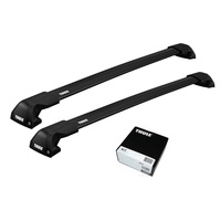 Bare transversale Thule Evo Flush Rail WingBar Edge Black pentru RENAULT Captur, 5 usi SUV, model 2020 - prezent, Sistem cu prindere pe bare longitudinale integrate
