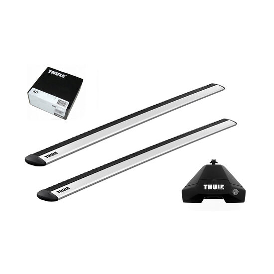 Bare transversale Thule Evo Clamp Wingbar Evo pentru TOYOTA Etios, 5 usi Hatchback, model 2012 - prezent, Sistem cu prindere pe plafon normal