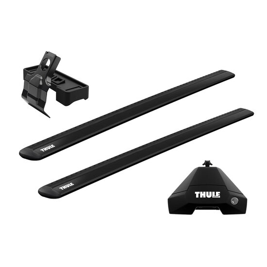 Bare transversale Thule Evo Clamp Wingbar Evo Black pentru TOYOTA Etios, 5 usi Hatchback, model 2012 - prezent, Sistem cu prindere pe plafon normal