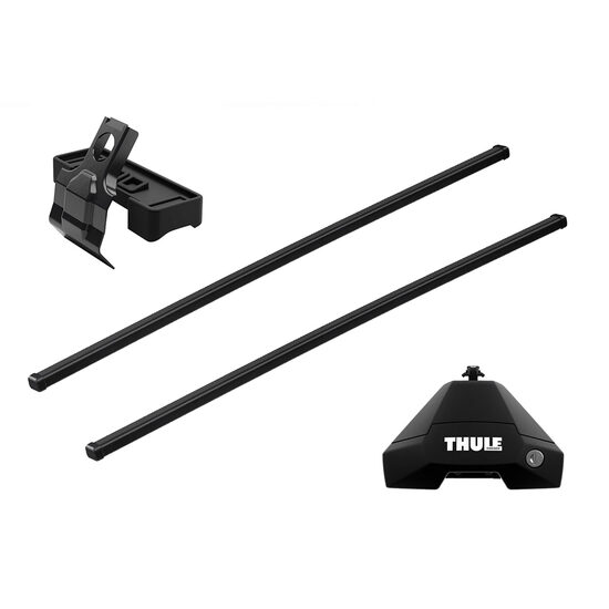 Bare transversale Thule Evo Clamp Squarebar 135 pentru TOYOTA Etios, 5 usi Hatchback, model 2012 - prezent, Sistem cu prindere pe plafon normal