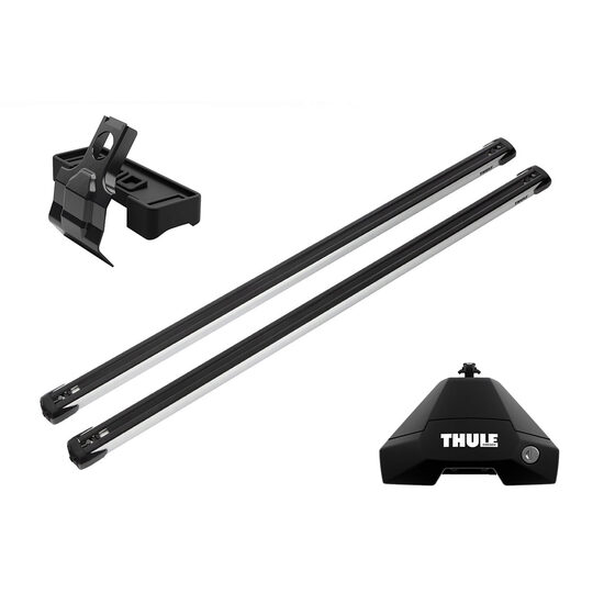 Bare transversale Thule Evo Clamp Slidebar pentru PEUGEOT 208, 5 usi Hatchback, model 2020 - prezent, Sistem cu prindere pe plafon normal