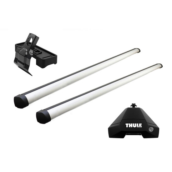 Bare transversale Thule Evo Clamp Profesional pentru PEUGEOT 208, 5 usi Hatchback, model 2020 - prezent, Sistem cu prindere pe plafon normal