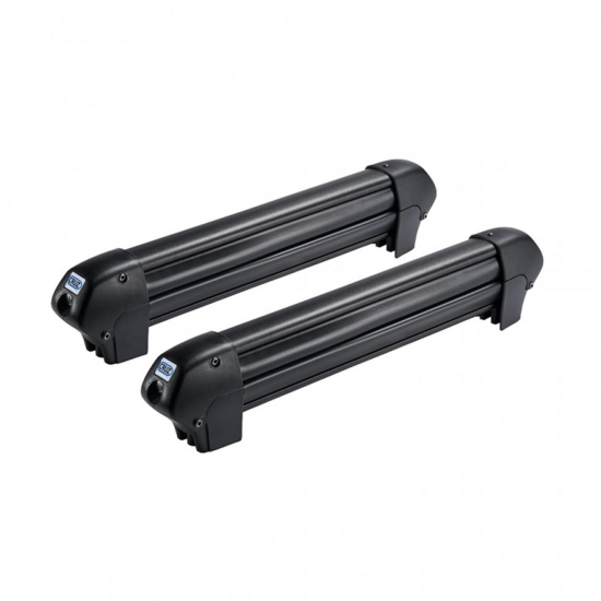 Suport 4 perechi schiuri cu prindere pe bare transversale - Cruz Ski Rack Dark 4