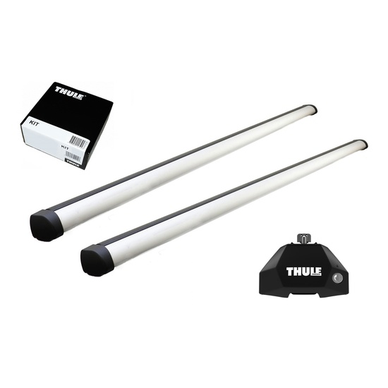 Bare transversale Thule Evo Fixpoint Profesional pentru VW Multivan, 4 usi MPV, (T7) model 2022 - prezent, Sistem cu prindere in puncte fixe