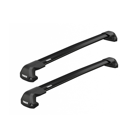 Bare transversale Thule Fixpoint WingBar Edge Black pentru VW Multivan, 4 usi MPV, (T7) model 2022 - prezent, Sistem cu prindere in puncte fixe