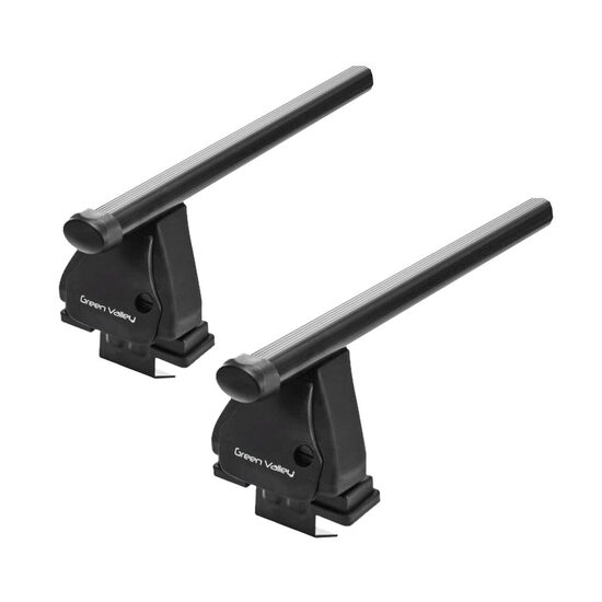 Sistem Bare transversale Green Valley Easy One EVO otel pentru AUDI Q2 (GA), 5 usi SUV cu plafon de sticla, model 2017-prezent, Sistem cu prindere pe plafon normal