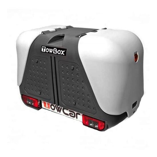 Cutie portbagaj pe carligul de remorcare Towbox V2 Gri