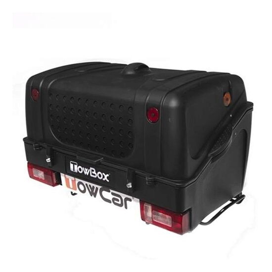 Cutie portbagaj pe carligul de remorcare Towbox V1 Negru