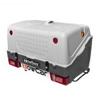 Cutie portbagaj pe carligul de remorcare Towbox V1 Gri