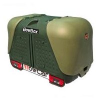 Cutie portbagaj pe carligul de remorcare Towbox V2 Verde