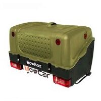 Cutie portbagaj pe carligul de remorcare Towbox V1 Verde