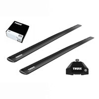 Bare transversale Thule Evo Fixpoint Wingbar Evo Black pentru FORD Transit Connect 4 usi Van model 2003-2013, Sistem cu prindere in puncte fixe