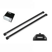Bare transversale Thule Evo Flush Rail Slidebar pentru SUZUKI Swace, 5 usi Estate, model 2021 - prezent, Sistem cu prindere pe bare longitudinale integrate