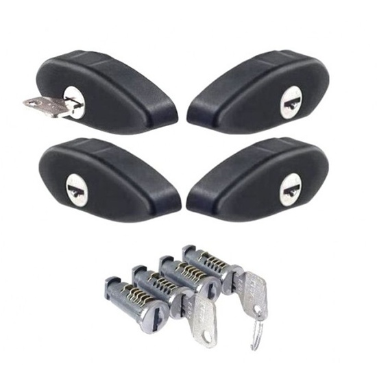 Accesoriu capace antifurt pentru barele Cruz Airo + set de butuci (incuietori cu cheie) 932-047 (4 buc)