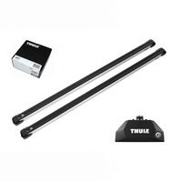 Bare transversale Thule Evo Flush Rail Slidebar pentru FIAT Panda 4X4 5 usi Hatchback, model 2012 - prezent, Sistem cu prindere pe bare longitudinale integrate