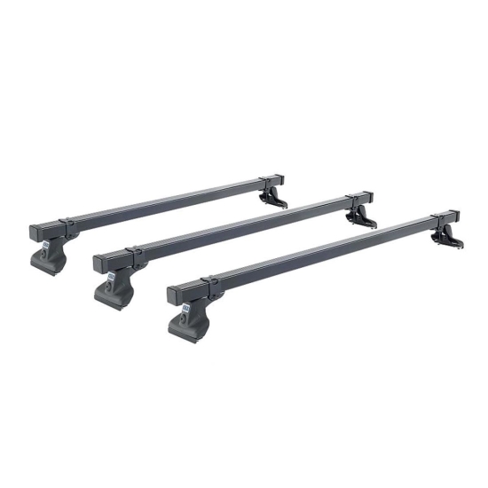 Sistem de 3 bare transversale otel CRUZ 923-030 Cargo Xpro SF3-125 pentru Fiat Doblo Maxi (III.2) (2015-->2022) cu puncte fixe