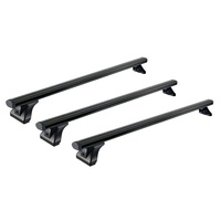 Sistem de 3 bare transversale aluminiu CRUZ 925-098 Alu Cargo Dark AF pentru Fiat Ducato L4H2 (III) (2006-->2014) cu puncte fixe