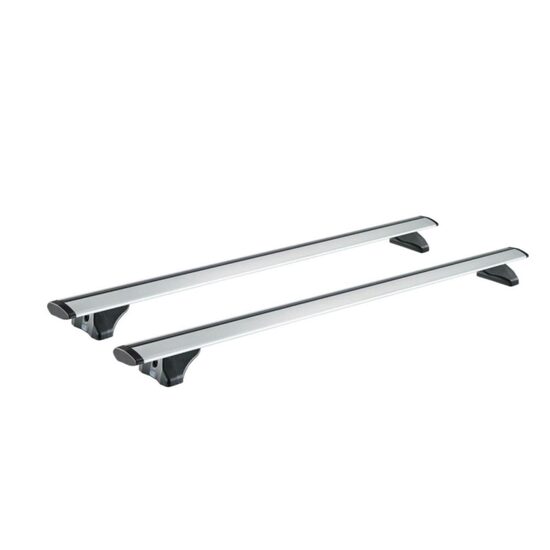 Sistem de 2 bare transversale aluminiu CRUZ 925-705 Airo FIX 128 pentru Ford Connect II Tourneo/Transit L1 (integrated railing) (2013-->2022) cu bare longitudinale integrate