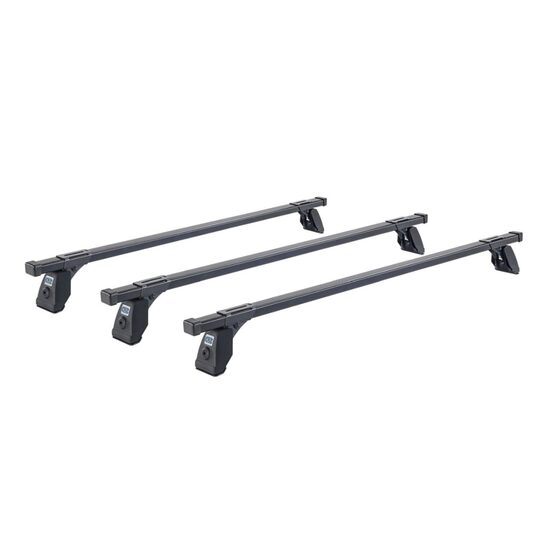 Sistem de 3 bare transversale otel CRUZ 922-433 Cargo Spro pentru Peugeot Partner (II) (2008-->2018) cu puncte fixe
