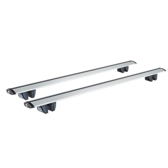 Sistem de 2 bare transversale aluminiu CRUZ 924-797 Airo R138 pentru Peugeot Rifter M/Standard (I - railing) (2018-->) cu bare longitudinale