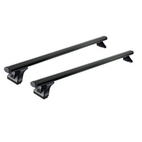 Sistem de 2 bare transversale aluminiu CRUZ 925-091 Alu Cargo Dark AF pentru Volkswagen Transporter T5 L1H1 (2003-->2015) cu puncte fixe
