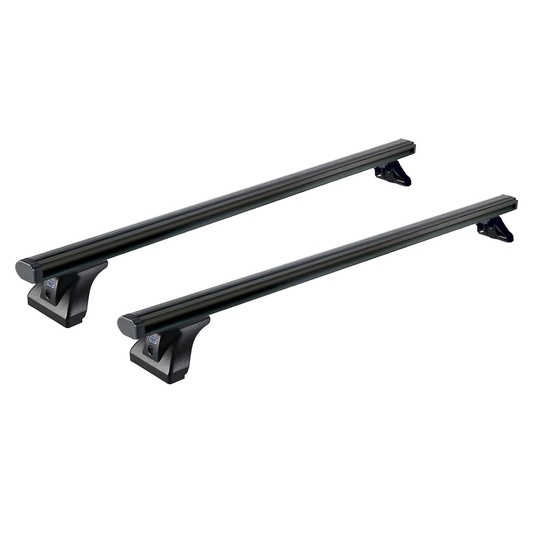 Sistem de 2 bare transversale aluminiu CRUZ 925-091 Alu Cargo Dark AF pentru Volkswagen Transporter T5 L1H1 (2003-->2015) cu puncte fixe