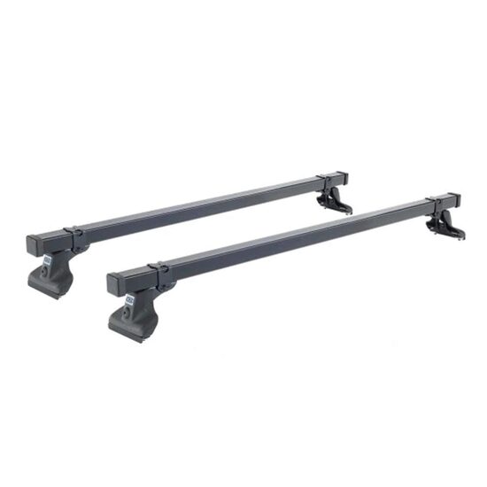 Sistem de 2 bare transversale otel CRUZ 923-011 Cargo Xpro SF140 pentru Volkswagen Transporter T5 L2H1 (T profile) (2003-->2015) cu profil T si puncte fixe