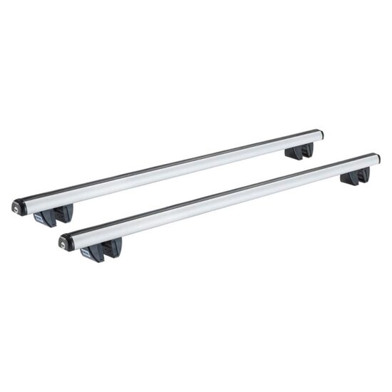 Sistem de 2 bare transversale aluminiu CRUZ 924-066 Oplus Alu R148 pentru Ford Custom Transit Trail (railing) (2020-->) cu bare longitudinale