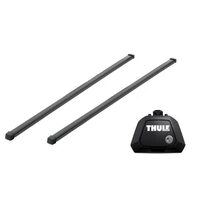 Bare transversale Thule Evo Raised Rail Squarebar pentru VOLKSWAGEN Taigo 5 usi SUV, model 2022 - prezent, Sistem cu prindere pe bare longitudinale