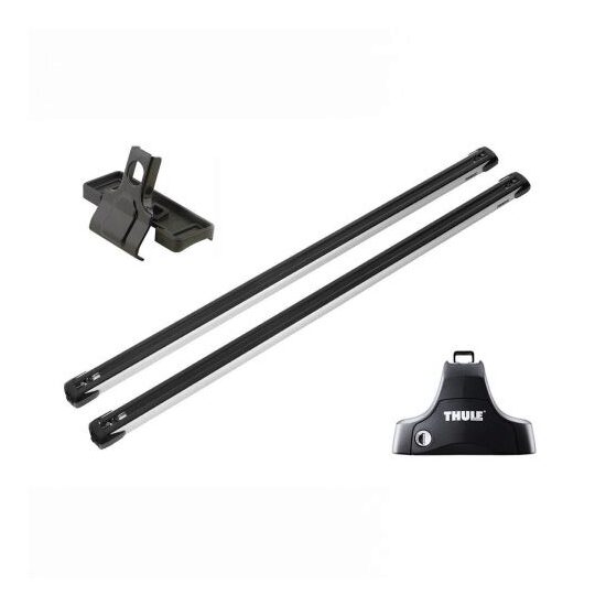 Bare transversale Thule Rapid System Slidebar pentru VW Transporter (T4), 4 usi Van, model 1991-2003, Sistem cu prindere pe plafon normal