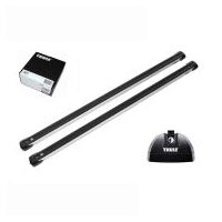Bare transversale Thule Rapid System Slidebar pentru KIA Rondo, 5 usi MPV, model 2007-2012, Sistem cu prindere pe bare longitudinale integrate