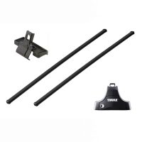 Bare transversale Thule Squarebar 127 pentru FORD Focus, 5 usi Hatchback (MK III), model 2011-2018, Sistem cu prindere pe plafon normal