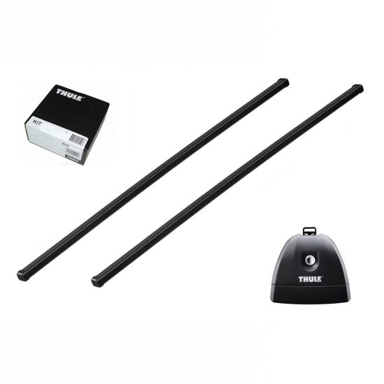 Bare transversale Thule Rapid System Squarebar pentru BMW 3-serie, 5 usi Touring, model 2000-2001, 2002-2005, Sistem cu prindere in puncte fixe