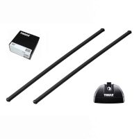 Bare transversale Thule Squarebar 118 pentru VW Caddy Maxi, 4/5 usi MPV, model 2008-2015, 2016-2020, Sistem cu prindere in puncte fixe