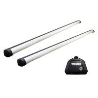 Bare transversale Thule Evo Raised Rail Profesional pentru AUDI A4 Avant 5 usi Estate, model 1995 - 2008, Sistem cu prindere pe bare longitudinale