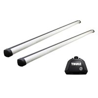 Bare transversale Thule Evo Raised Rail Profesional pentru TOYOTA Corolla Verso 5 usi MPV, model 2004 - 2008, Sistem cu prindere pe bare longitudinale