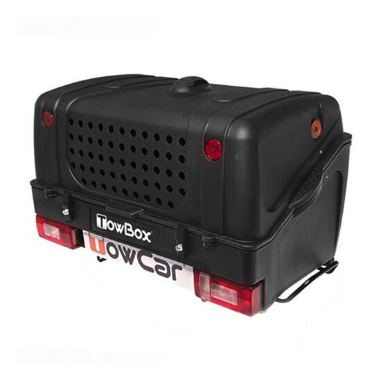 Cutie portbagaj pe carligul de remorcare Towbox V1 DOG Negru