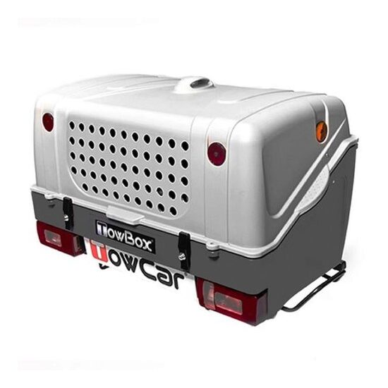 Cutie portbagaj pe carligul de remorcare Towbox V1 DOG Gri