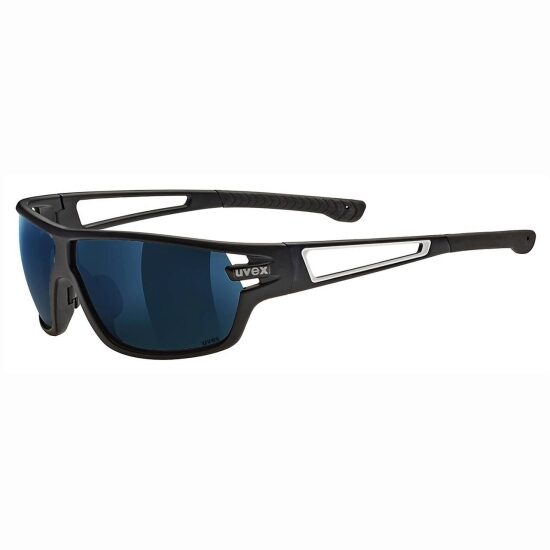 Ochelari Sport UVEX SPORTSTYLE RXd 4002 Black Matt, lens Grey 80% - Blue Mirror, marime 66/10