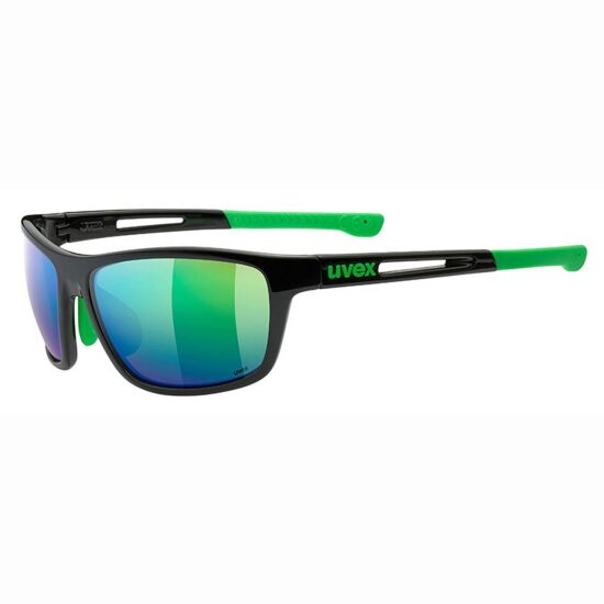 Ochelari Sport UVEX SPORTSTYLE RXd 4004 Black, lens Brown 85% - Green Mirror, marime 58/16