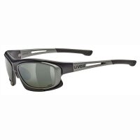 Ochelari Sport UVEX SPORTSTYLE RXd 4000 Black Matt/Gun Matt, lens Green 80% - Silver Mirror, marime 59/18