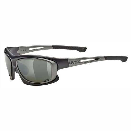 Ochelari Sport UVEX SPORTSTYLE RXd 4000 Black Matt/Gun Matt, lens Green 80% - Silver Mirror, marime 59/18