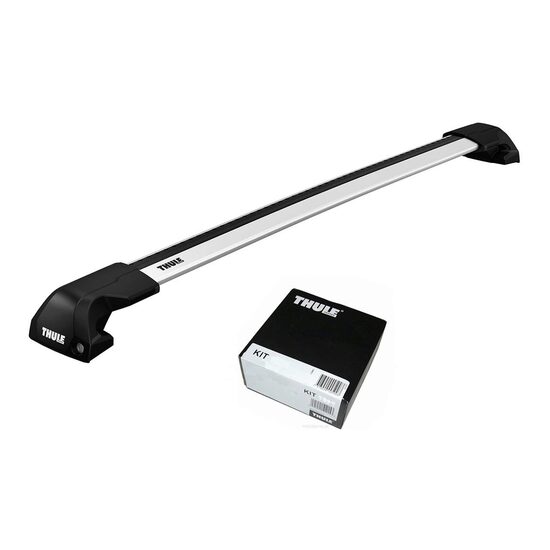 Bare transversale Thule Evo Flush Rail Wingbar Edge pentru JEEP Grand Cherokee L 5 usi SUV, model 2021 - prezent, Sistem cu prindere pe bare longitudinale integrate
